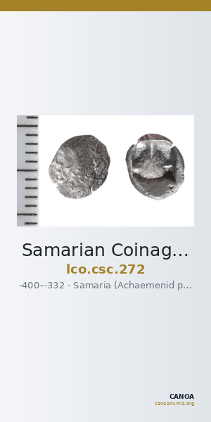 Samarian Coinage 272 — CANOA