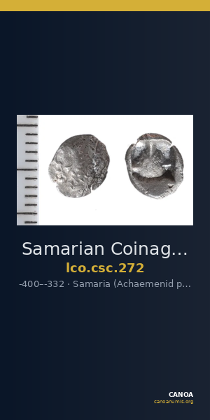 Samarian Coinage 272 — CANOA
