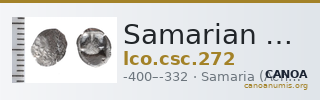 Samarian Coinage 272 — CANOA
