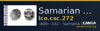Samarian Coinage 272 — CANOA