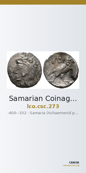 Samarian Coinage 273 — CANOA