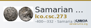 Samarian Coinage 273 — CANOA