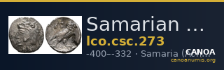 Samarian Coinage 273 — CANOA