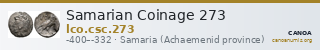 Samarian Coinage 273 — CANOA