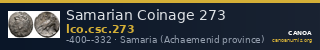 Samarian Coinage 273 — CANOA