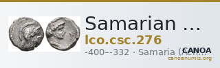 Samarian Coinage 276 — CANOA