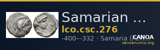 Samarian Coinage 276 — CANOA