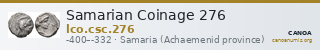 Samarian Coinage 276 — CANOA