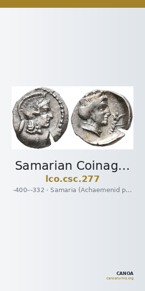 Samarian Coinage 277 — CANOA