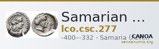 Samarian Coinage 277 — CANOA