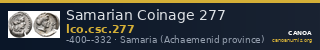 Samarian Coinage 277 — CANOA