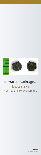 Samarian Coinage 279 — CANOA