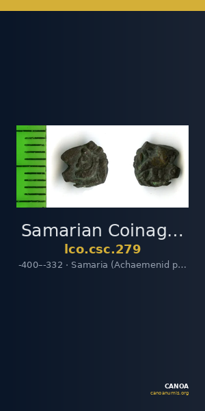 Samarian Coinage 279 — CANOA