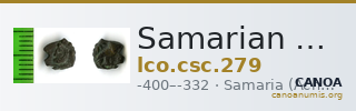 Samarian Coinage 279 — CANOA