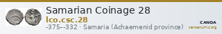 Samarian Coinage 28 — CANOA