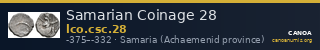 Samarian Coinage 28 — CANOA