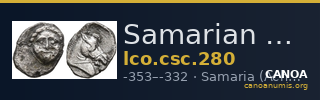 Samarian Coinage 280 — CANOA