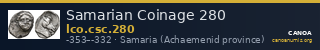 Samarian Coinage 280 — CANOA