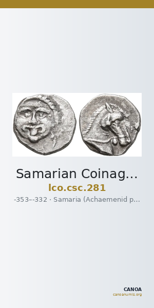 Samarian Coinage 281 — CANOA