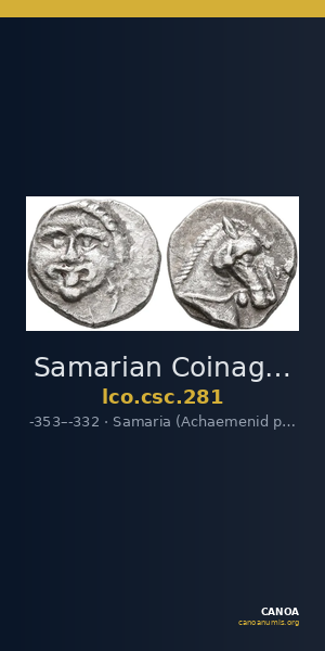 Samarian Coinage 281 — CANOA