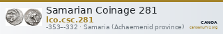 Samarian Coinage 281 — CANOA