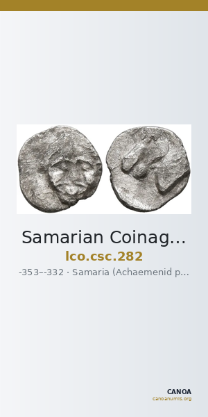Samarian Coinage 282 — CANOA