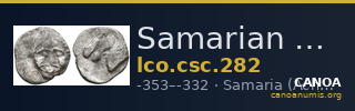 Samarian Coinage 282 — CANOA