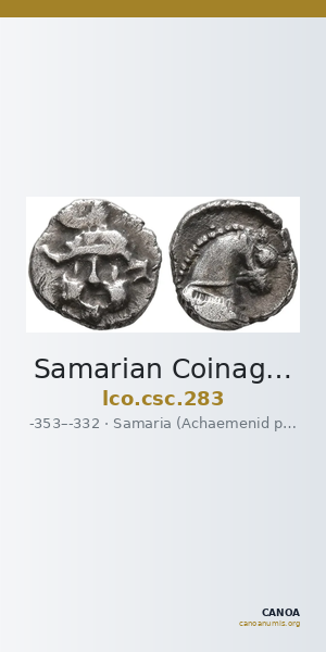 Samarian Coinage 283 — CANOA