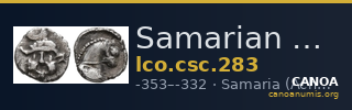 Samarian Coinage 283 — CANOA