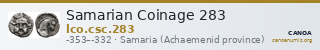 Samarian Coinage 283 — CANOA
