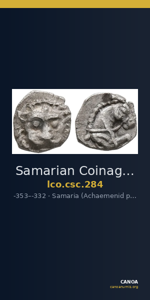 Samarian Coinage 284 — CANOA