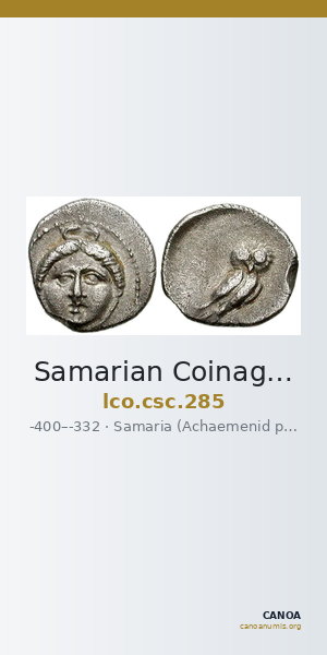 Samarian Coinage 285 — CANOA