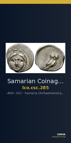 Samarian Coinage 285 — CANOA