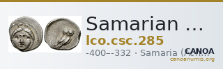 Samarian Coinage 285 — CANOA