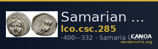 Samarian Coinage 285 — CANOA
