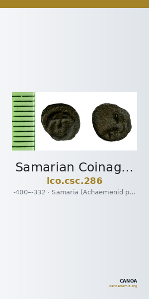 Samarian Coinage 286 — CANOA
