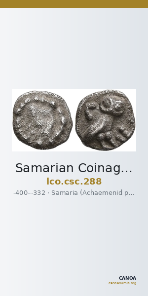 Samarian Coinage 288 — CANOA