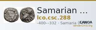 Samarian Coinage 288 — CANOA