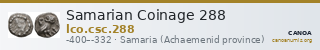 Samarian Coinage 288 — CANOA