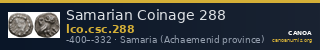 Samarian Coinage 288 — CANOA