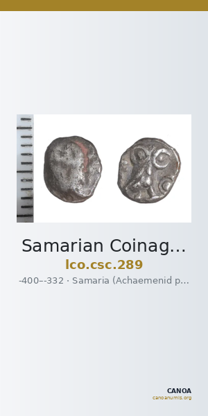 Samarian Coinage 289 — CANOA