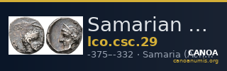 Samarian Coinage 29 — CANOA