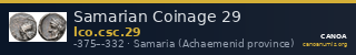 Samarian Coinage 29 — CANOA