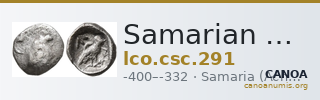 Samarian Coinage 291 — CANOA