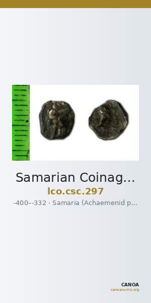 Samarian Coinage 297 — CANOA