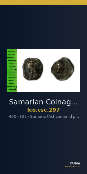 Samarian Coinage 297 — CANOA