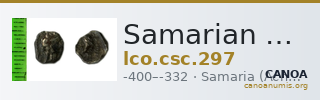 Samarian Coinage 297 — CANOA