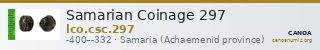 Samarian Coinage 297 — CANOA
