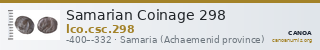 Samarian Coinage 298 — CANOA
