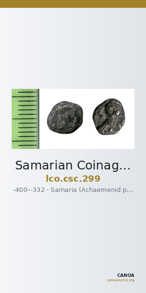 Samarian Coinage 299 — CANOA